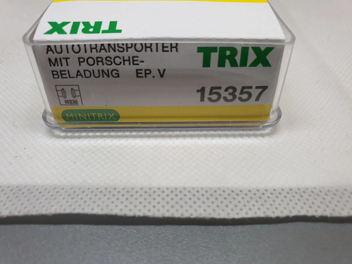 Vagones De Carga Trix, Esc N 15357, Transporte Autos Porsche - Imagen 6