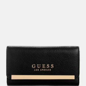 Billetera Guess Original Marva Black Negro Liso