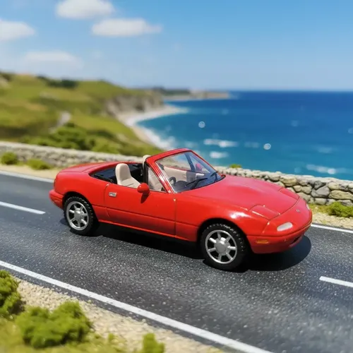 Auto Miniatura Oxford, Esc 1/76 Mazda Miata Mx-5 Mk-1 Rojo - Imagen 2