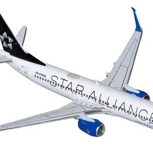 Avión Gemini Jets, 400 Boeing 737-800 United Star Alliance Blanco/azul