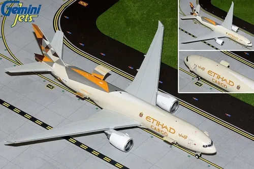Aviòn Gemini Jets, Escala 400 Boeing 777f Etihad Cargo - Imagen 3