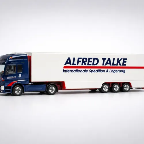 Camión Miniatura Herpa, Esc N Mb Actros 1/160 Ideal Maquetas Azul / Blanco