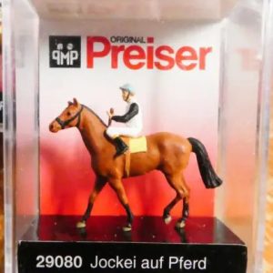Figura Maquetas Escala H0 Preiser 29080 Jinete Y Caballo