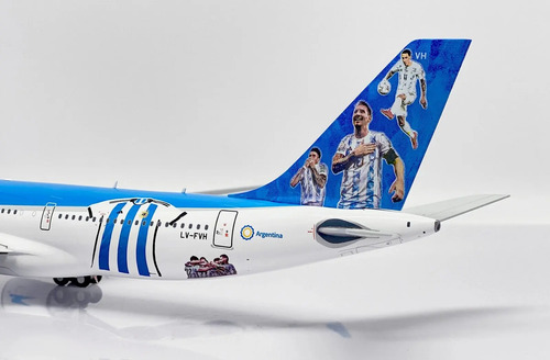 Avión Jc Wings, Esc 200, Airbus A-330 Aerol. Argentinas Blanco Celeste - Imagen 5