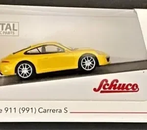 Vehìculo En Miniatura Schuco Porshe 911 Carrera S Amarillo