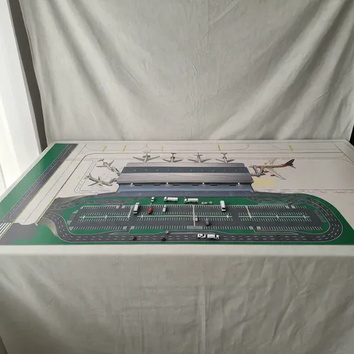 Aeropuerto En Miniatura Gemini Jets, Escala 400, Terminal Gris - Imagen 6