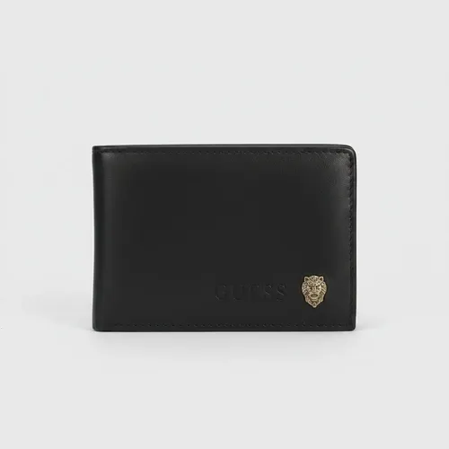 Billetera Guess Original Hombre 31go220104 Negro Liso - Imagen 3