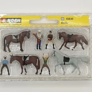 Figuras Para Maquetas, H0 Noch 15630 Caballos Y Equitadores