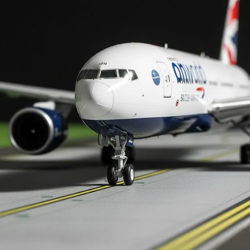 Avión Gemini 200, Boeing 777-200er British Airways One World Blanco, Azul, Rojo - Imagen 4