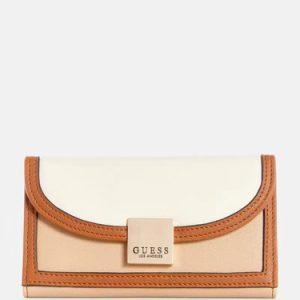 Billetera Guess Original Gammill Sand Beige Y Café