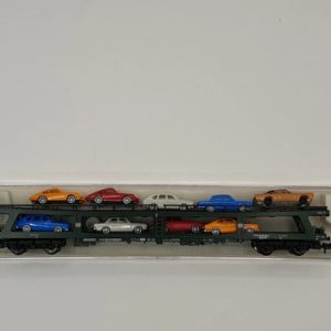 Vagón Carga Fleischmann 8285, Esc N Transp. Autos