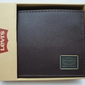 Billetera Levi`s Original Rn 129919 Con Protección Rfid Marrón Liso