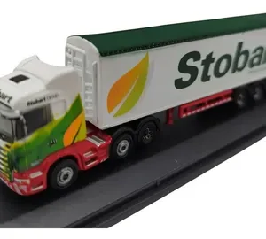 Camiòn Miniatura Oxford, Esc. N, Scania C/ Acoplado Stobart Blanco/verde