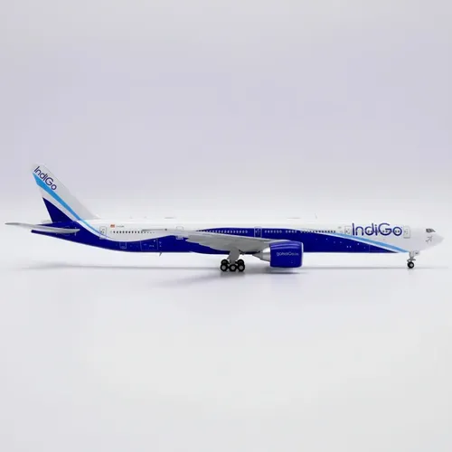 Avión Jc Wings, Esc 400, Boeing 777-300er Indigo Blancp Azul Celeste - Imagen 9