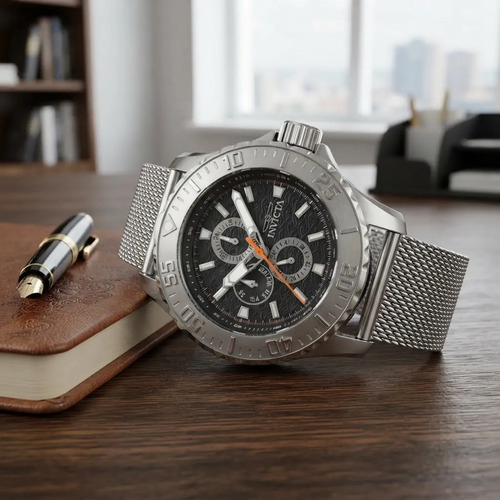 Reloj Invicta Vintage 48010 49,5mm Plateado Negro - Imagen 4