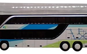 Vehìculo Miniatura Minis, Esc N Autobus Setra S431 Dt Lc4485 Blanco/celeste/verde