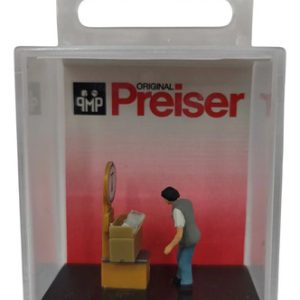 Figura Para Maqueta H0 Preiser 28244 Feriante Pesando