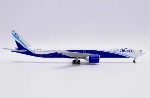 Avión Jc Wings, Esc 400, Boeing 777-300er Indigo Blancp Azul Celeste