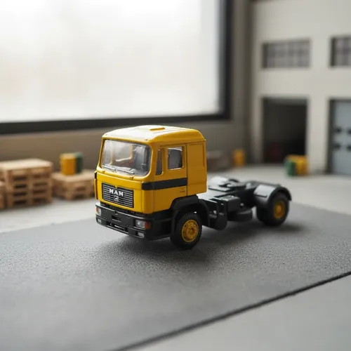 Camión Miniatura Minis Lc 4053-1 Man F90, Esc N Amarillo - Imagen 2