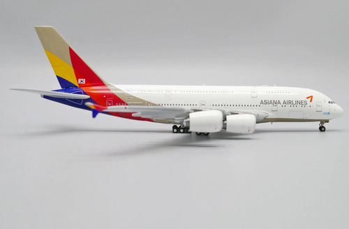 Avión Jc Wings, Esc 400 Airbus A380-800 Asiana Blanco Gris Rojo Amarillo - Imagen 3