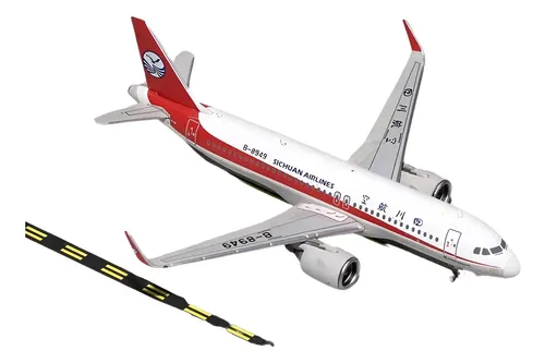 Avión Gemini Jets, Esc. 400 Airbus A320neo Sichuan Airlines Blanco Rojo