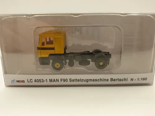 Camión Miniatura Minis Lc 4053-1 Man F90, Esc N Amarillo