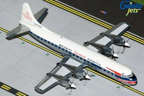 Aviòn Gemini 200 Lockheed L-188 Braniff - Imagen 2