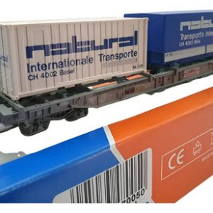 Vagón De Carga Roco, Escala H0 47005 Transp. Container 20'
