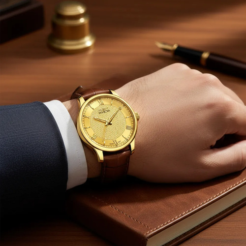 Reloj Invicta Celestial Men`s Watch 43mm Marrón Dorado - Imagen 5