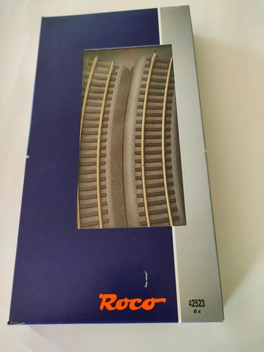Set De 6 Vias Curvas Roco Escala H0 42523 Con Balast