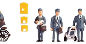 Figuras Noch, Escal H0 15088 Carteros Con Accesorios