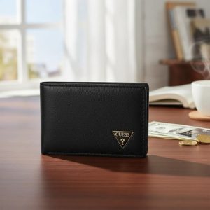 Billetera Guess Original De Hombre 31go220157 Negro Liso