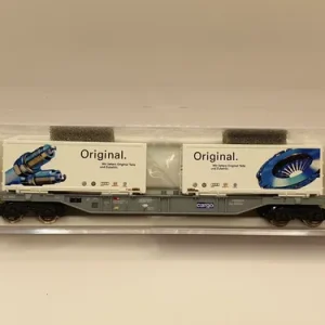 Vagón De Carga Fleischmann, Esc N 825205, Transp Containers