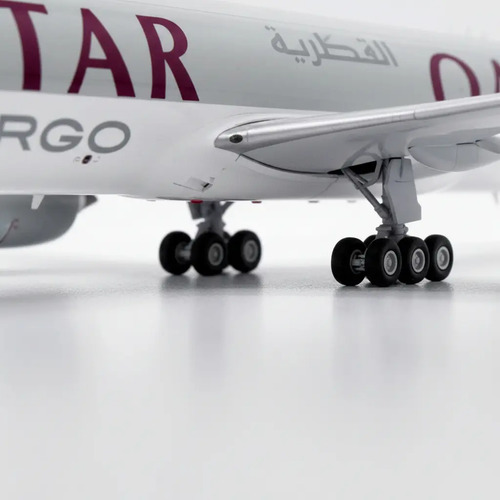 Avión Jc Wings, 400, Boeing 777-200l Af Qatar Interactivo Gris Burdeo - Imagen 7