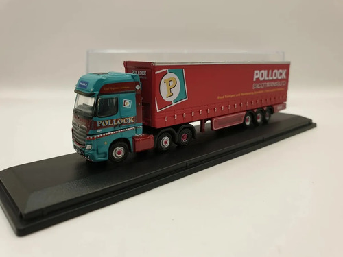 Camión Miniatura Oxford, Esc N M. Benz Actros C/acoplado Rojo Calipso - Imagen 3
