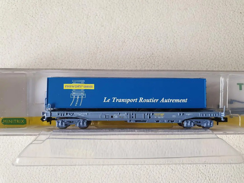Vagón De Carga Trix, Esc N 15645-19 Transp. Container 40` - Imagen 2