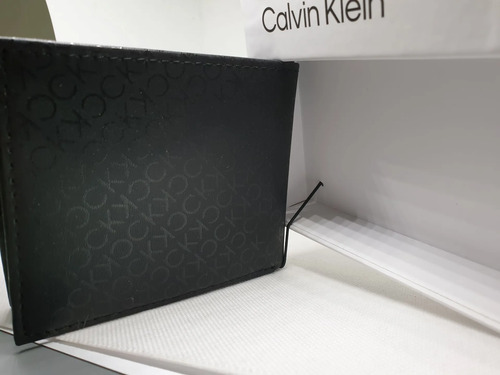 Billetera Calvin Klein Original, Hombre 31ka220063 Negro Logo Marca - Imagen 6