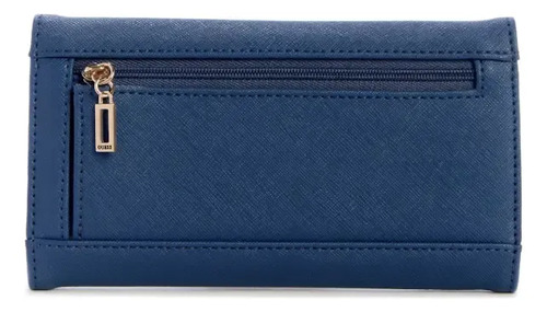 Billetera Guess Original, Avon Park Indigo Multi Azul Liso - Imagen 4