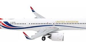 Aviòn Gemini Macs, Esc. 400 Airbus A321neo, Royal Air Force Blanco Rojo