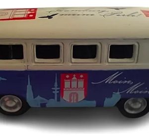 Vehículo En Miniatura Welly, Esc H0 Volkswagen 1963 T1 Kombi Azul / Blanco