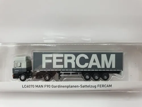 Camión Minis, Esc N Lc4070 Man F90, Para Maquetas Escala N Gris/blanco
