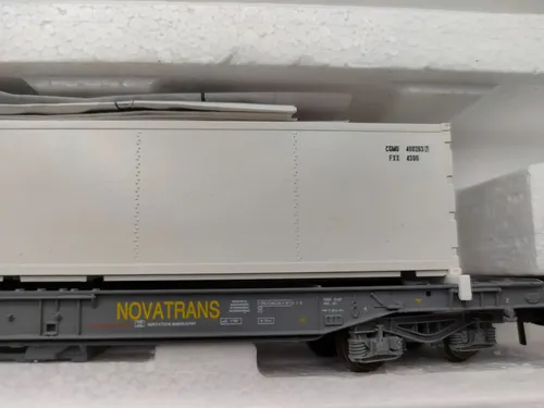 Vagòn De Carga Roco, Escala H0 60377 Transp. Container Cgm - Imagen 4