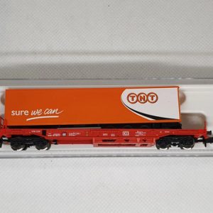 Vagón  Carga Fleischmann 845309, Esc N, Transp. Acoplado Tnt