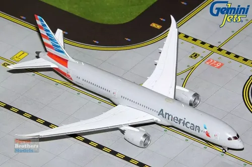 Avión Gemini Jets, Esc. 400, Boeing 787-8 American Airlines Gris Metalico - Imagen 3