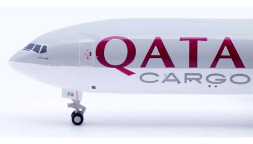 Avión Jc Wings, 400, Boeing 777-200l Af Qatar Interactivo Gris Burdeo - Imagen 2