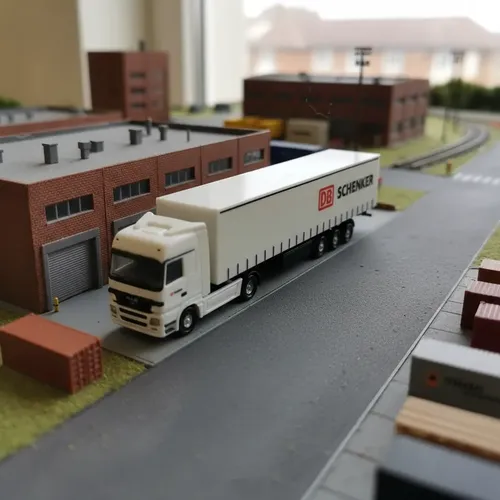 Camión Miniat. Herpa Esc N Mb Actros Lh Sz Maquetas 1/160 Blanco - Imagen 3