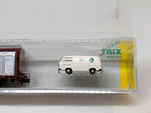 Vagón Carga Trix, Esc N 15565, Con Van De Reparto - Imagen 5