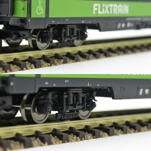 Vagones Fleischmann, Escala N, Set De 3 Flixtrain 6260086 - Imagen 4