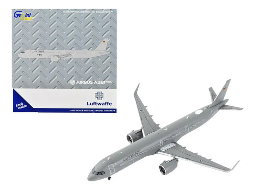 Avión Gemini Macs, Escala 400 A321neo Luftwaffe Gris Metalico - Imagen 2