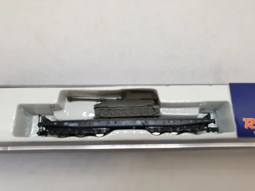 Vagón De Carga Roco N25996 Panzer, Transp Blindado - Imagen 2